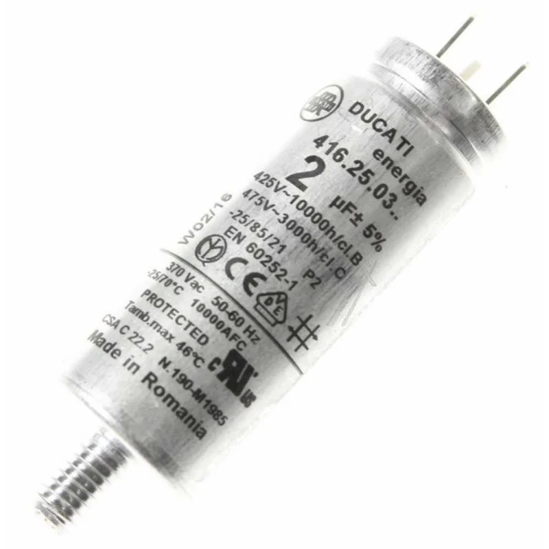 CONDENSATORE 2MF DUCATI ASCIUGATRICE REX AEG ELECTROLUX DUCATI - Electrolux Rex Aeg Zoppas