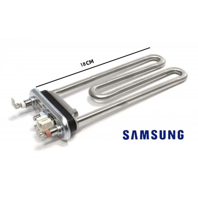 RESISTENZA LAVATRICE SAMSUNG LG LUNG 18CM 1900W CON NTC SICUREZZA - SAMSUNG