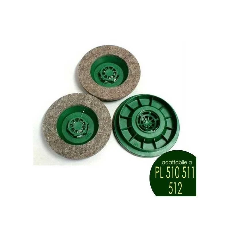Kit Spazzola 3pz. FELTRO FOLLETTO PULILUX PL 510 511 512 VORWERK - Vorwerk Compatibili