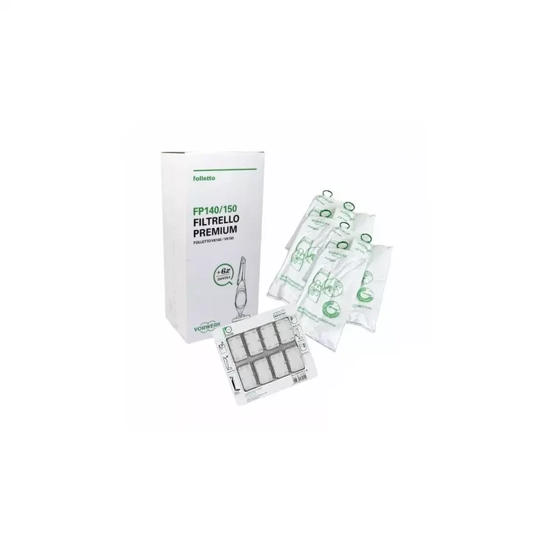 6 SACCHETTI ORIGINALI FOLLETTO VORWERK VK 140 VK 150 - Vorwerk Originali