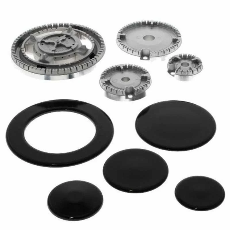 KIT PIATTELLI E BRUCIATORI PIANO COTTURA ARISTON INDESIT TRIPLA CORONA 091686 - Ariston Indesit