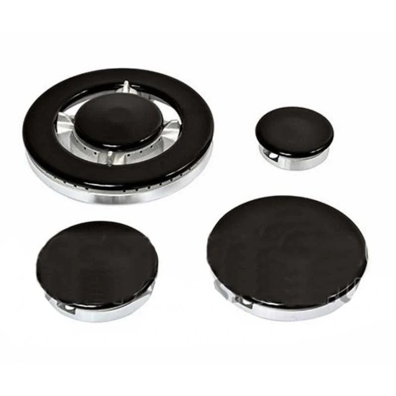 KIT 8Pz BRUCIATORI E PIATTELLI PIANO COTTURA ARISTON FRANKE CON TRIPLA CORONA or - Ariston Indesit