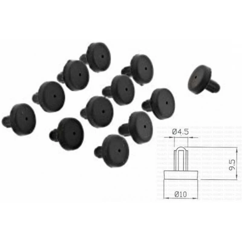 12PZ PIEDINI IN GOMMA POGGIA GRIGLIA PIANO COTTURA ELECTROLUX WHIRLPOOL ORIGINAL - Electrolux Rex Aeg Zoppas
