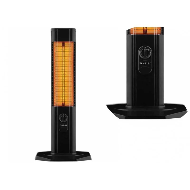 NERA STUFA STUFETTA ELETTRICA CARBONIO TORRETTA 2000W TELECOMANDO LAREL - Larel
