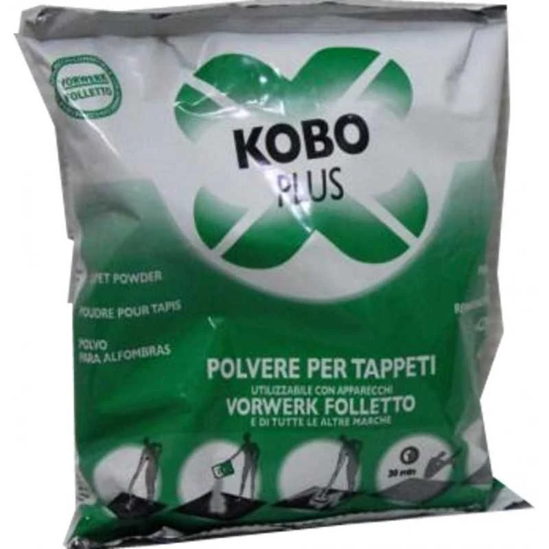 PULIZIA TAPPETI Detergente in polvere kobosan Folletto in busta 420gr - Vorwerk Compatibili