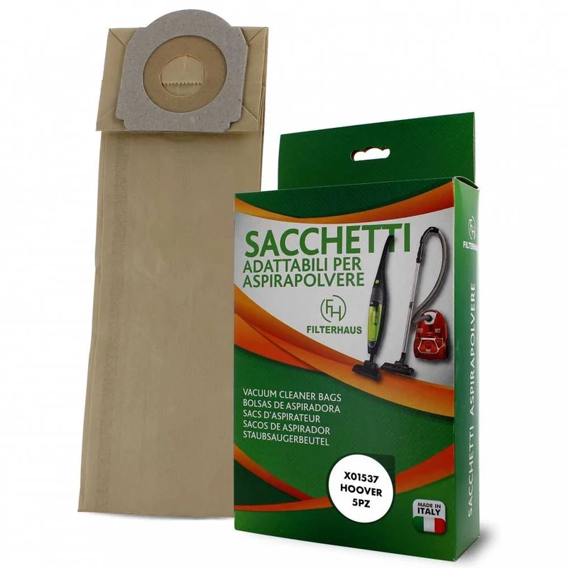 5PZ SACCHETTI IN CARTA ASPIRAPOLVERE HOOVER ATHYSS ALYX H59 ADATTABILI - HOOVER