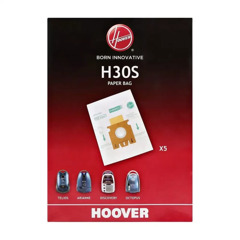 SACCHETTI MICROFIBRA H30S H61 PAPER BAG TELIOS 35600398 SENSORY ORIGINALI - HOOVER