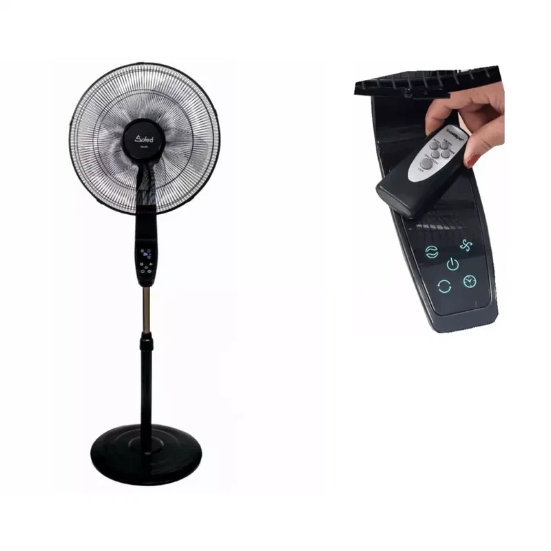 VENTILATORE A PIANTANA PALA 40 BASE ROTONDA CON TELECOMANDO LAREL SOFED - Larel