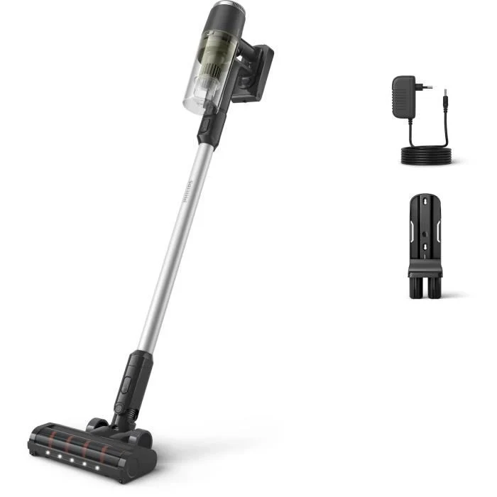 PHILIPS XC3033/01 PowerCyclone 8 - Aspirapolvere senza fili - - Fino a 60 minuti di durata della batteria - Cargo Green