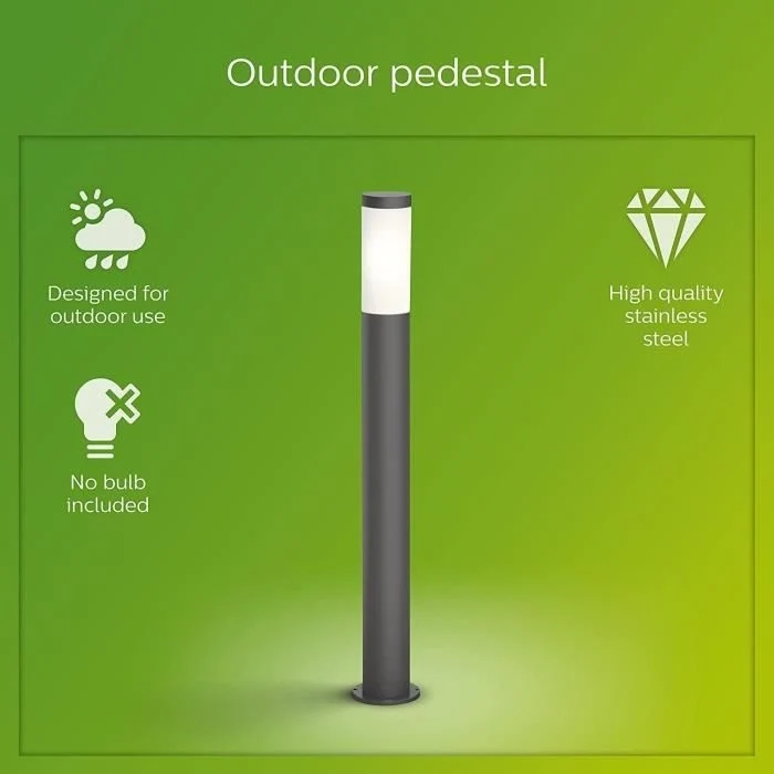 Philips Potelet Utrecht - 20W - Antracite