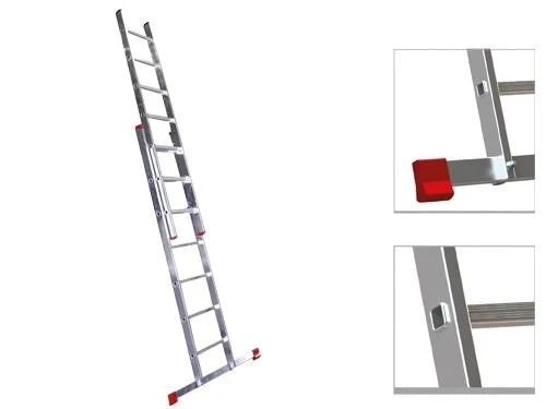 SCALA DUPLICE IN ALLUMINIO 2X8GR MT.3.46 SCALE APPOGGIO ESTENSIBILI EDILIZIA