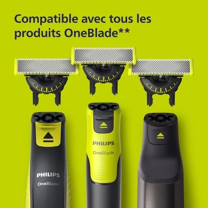 Testina rasoio - PHILIPS One Blade - Confezione da 4 lamette di ricambio 360 QP440/50