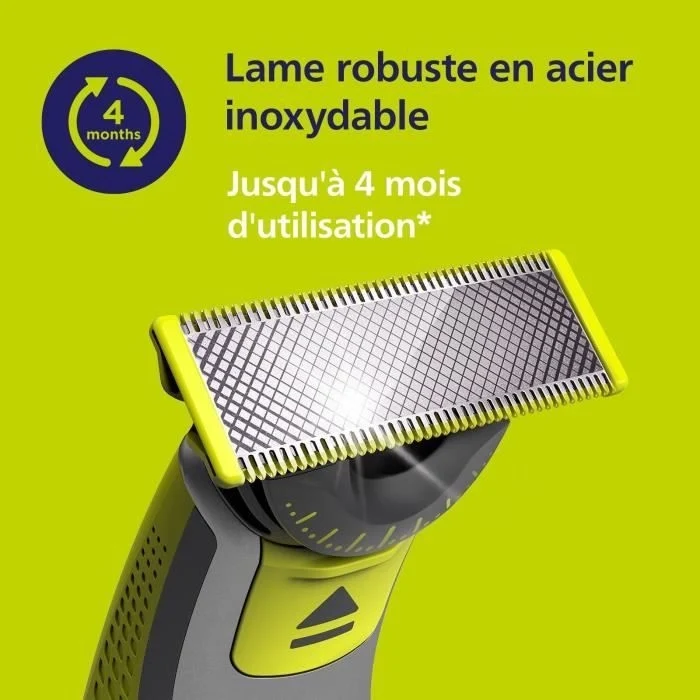 Testina rasoio - PHILIPS One Blade - Confezione da 4 lamette di ricambio 360 QP440/50