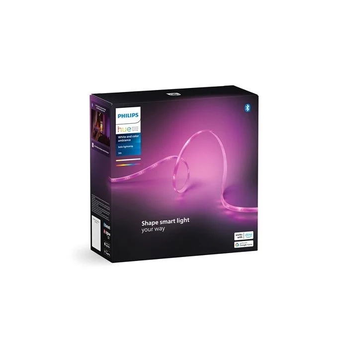 Striscia connessa - Philips Hue - Solo Lightstrip - 3 m - Bianco - LED integrato