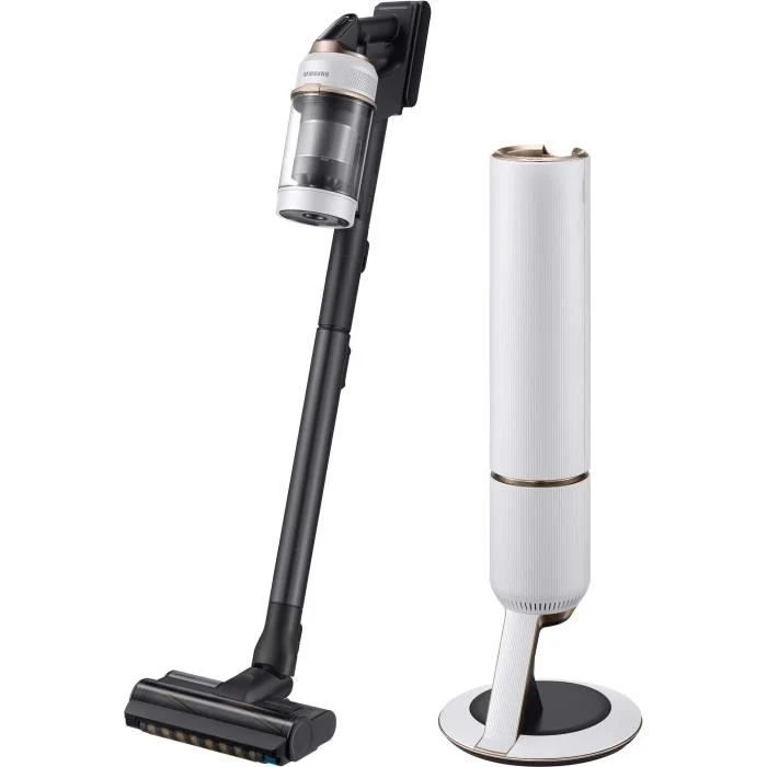 SAMSUNG Bespoke Jet Plus Pet VS20B95823W - Aspirapolvere + Clean Station 2.0 - 580 W - 210 AW