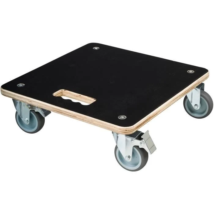 Nature Square carrello portavasi 38x38 cm legno nero 446407