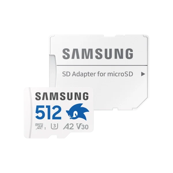 Samsung Sonic PRO Plus è una scheda MicroSDXC da 512GB con velocità di lettura fino a 180 MB/s e scrittura fino a 130 MB/s. Offre prestazioni U3 V30 A2 ideali per video 4K e applicazioni esigenti.