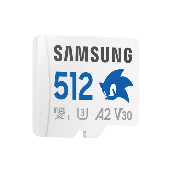 Samsung Sonic PRO Plus è una scheda MicroSDXC da 512GB con velocità di lettura fino a 180 MB/s e scrittura fino a 130 MB/s. Offre prestazioni U3 V30 A2 ideali per video 4K e applicazioni esigenti.