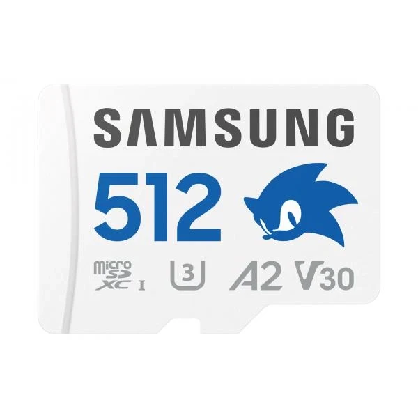 Samsung Sonic PRO Plus è una scheda MicroSDXC da 512GB con velocità di lettura fino a 180 MB/s e scrittura fino a 130 MB/s. Offre prestazioni U3 V30 A2 ideali per video 4K e applicazioni esigenti.