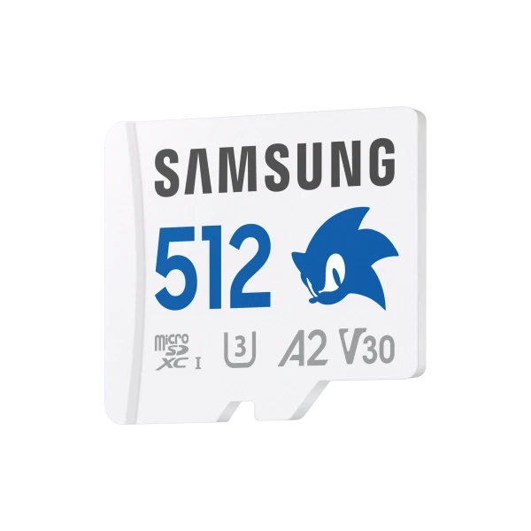 Samsung Sonic PRO Plus è una scheda MicroSDXC da 512GB con velocità di lettura fino a 180 MB/s e scrittura fino a 130 MB/s. Offre prestazioni U3 V30 A2 ideali per video 4K e applicazioni esigenti.