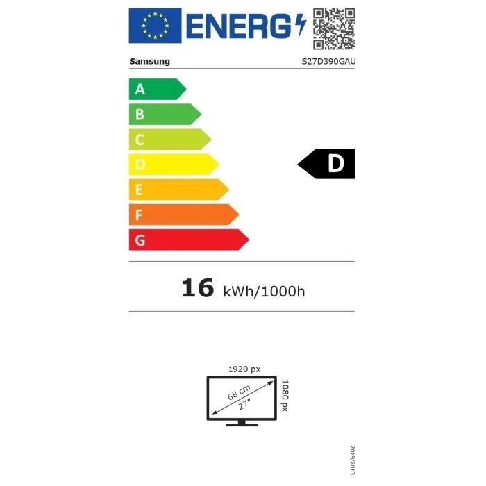 Monitor per PC - Samsung - LS27D390GAUXEN - 27'' - 1800R - FHD 1920x1080 - 100Hz - VA - 4ms(GTG) - 1800R - 200cd/m - 3000:1 - HDMI