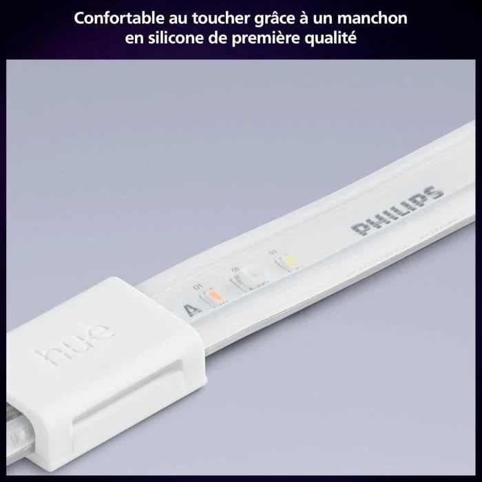 Striscia LED Philips Hue da 10 m con controllo del colore e della luminosità.