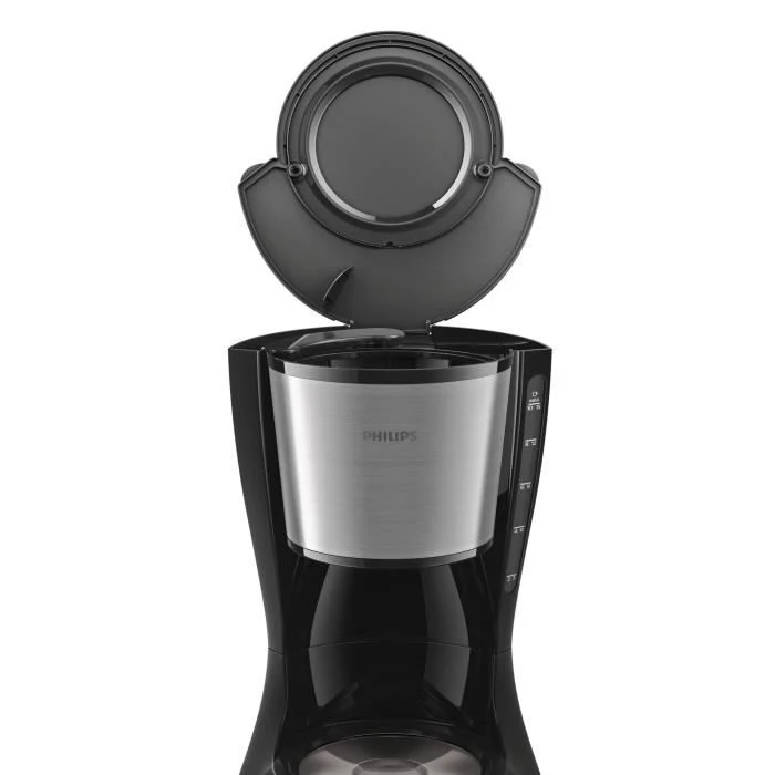 Caffettiera a filtro PHILIPS Daily HD7462 / 20 - Nera e acciaio inox