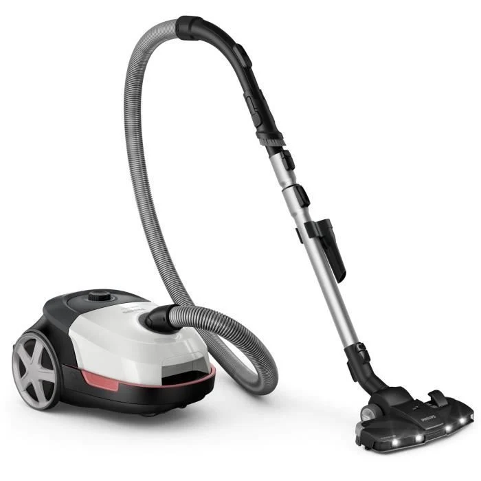 Aspirapolvere a traino con sacco - PHILIPS XD6122/12 - 900 W - 4 L - Bianco polare