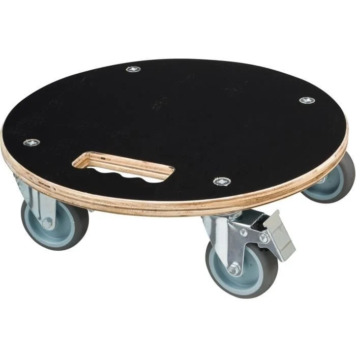 Portapentole quadrato con ruote - NATURE - Legno FSC - Carico massimo 250 kg