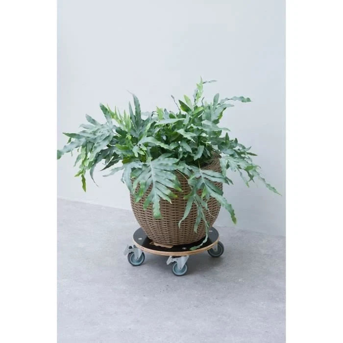 Portapentole quadrato con ruote - NATURE - Legno FSC - Carico massimo 250 kg