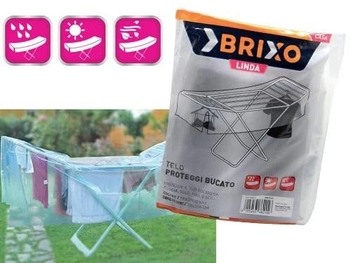 5 PZ TELI ANTIPIOGGIA SALVABUCATO TELI STENDIBIANCHERIA SALVA BUCATO MT.3X2