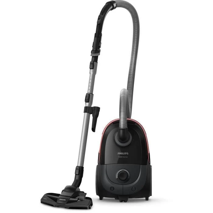 Aspirapolvere a bidone con sacco - PHILIPS - XD5123/10 - 900 W - 4 L - Nero