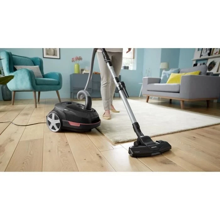 Aspirapolvere a bidone con sacco - PHILIPS - XD5123/10 - 900 W - 4 L - Nero