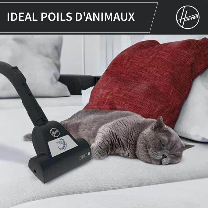 Aspirapolvere senza sacco - HOOVER - HP320PET - 850 W - 2 L - 75 dBA - Speciale per animali