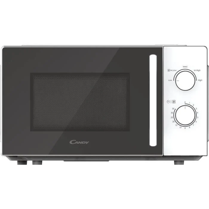 CMW20SMWLI Microonde Mono CANDY Idea - 20 L - MO: 700 W - UI meccanico - 5 livelli di potenza - Bianco