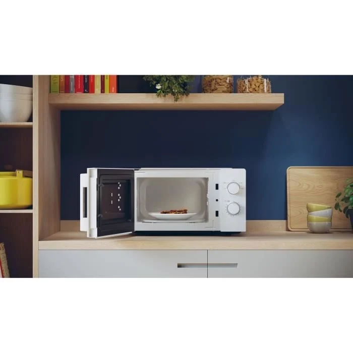 CMW20SMWLI Microonde Mono CANDY Idea - 20 L - MO: 700 W - UI meccanico - 5 livelli di potenza - Bianco