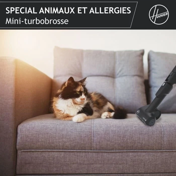 Hoover he530alg saldatura aspirapolvere con sacchetto, potente 850 W, silenziatore 69db, grande capacità 3.5l Allergia speciale e peli di animali