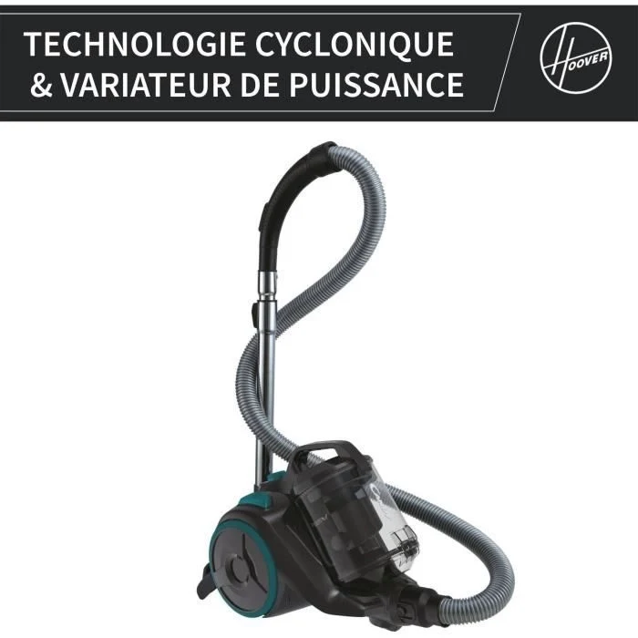 Aspirapolvere senza sacchetto - CANDY CAF34HM - 800 W - Cassetta 2,5 L - 79 dBA - Filtro HEPA 13 lavabile
