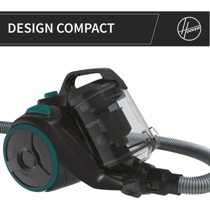 Aspirapolvere senza sacchetto - CANDY CAF34HM - 800 W - Cassetta 2,5 L - 79 dBA - Filtro HEPA 13 lavabile