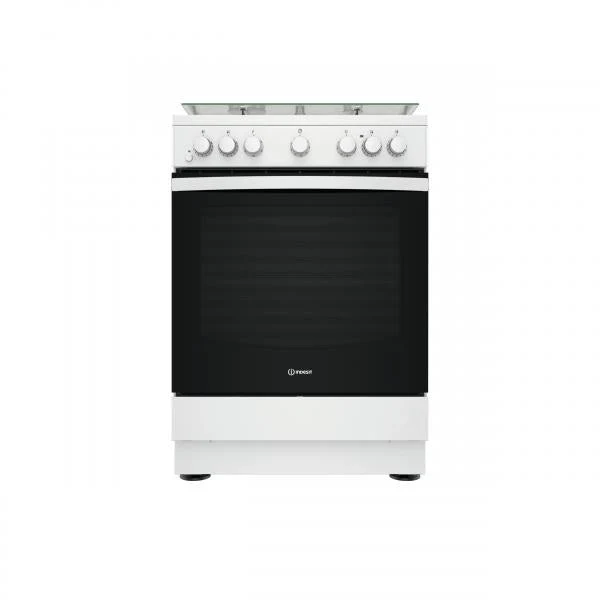 Indesit Cucina A Gas 4 Bruc.forno Elet.75lt 60x60 Bianco Is67g4phw/e/1