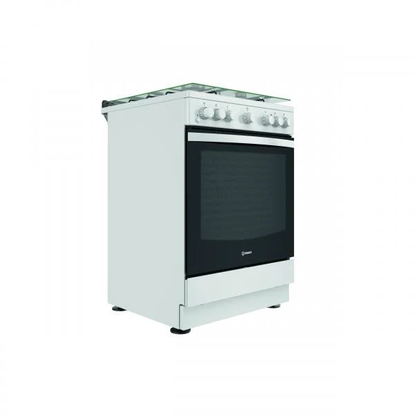 Indesit Cucina A Gas 4 Bruc.forno Elet.75lt 60x60 Bianco Is67g4phw/e/1