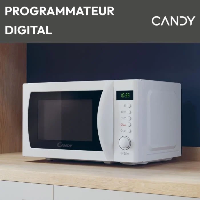 CMWA20SDLW Microonde Mono CANDY Idea - 20 L - MO: 700 W - Digital UI - 8 programmi automatici - Bianco