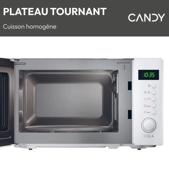 CMWA20SDLW Microonde Mono CANDY Idea - 20 L - MO: 700 W - Digital UI - 8 programmi automatici - Bianco