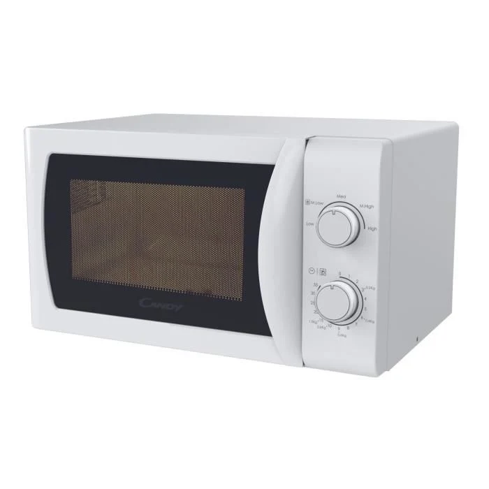 CMW20SMW Microonde Mono CANDY Idea - 20 L - MO: 700 W - UI meccanico - 5 livelli di potenza - Bianco
