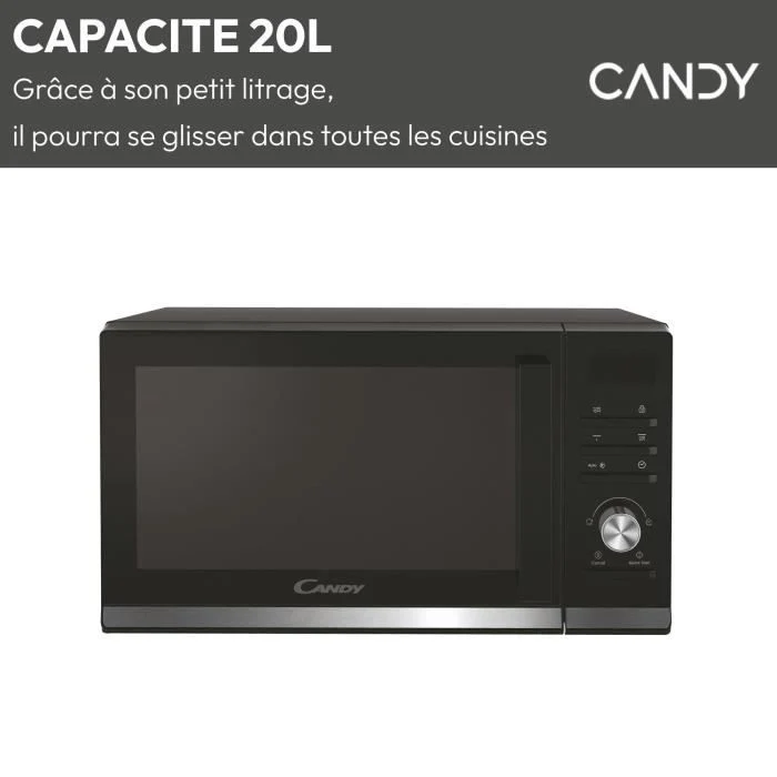 CMGA20TNDB Grill per microonde CANDY Moderna - 20 L - MO 700 W - Grill 1000 W - Interfaccia utente digitale