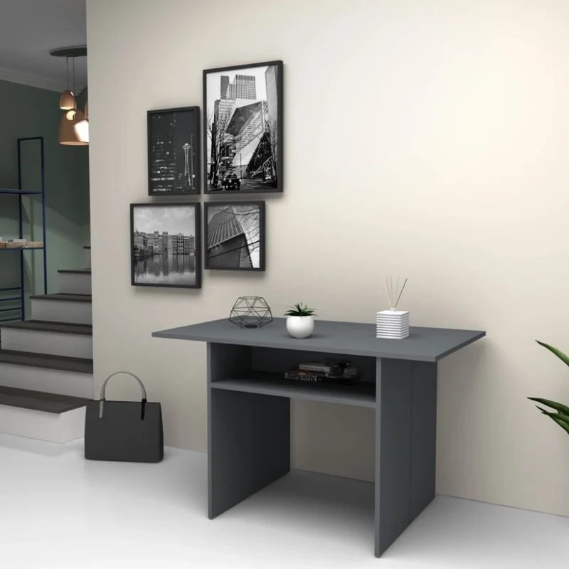 Tavolo consolle ripiegabile Ikebana cemento 120x35